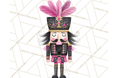 Pink and Black Glam Nutcracker Clipart PNG Product Image 3