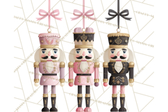 Pink and Black Glam Nutcracker Clipart PNG Product Image 3