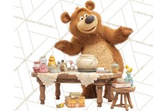 Cozy Cottage Girl Fairy Tale Storybook PNG Clipart Product Image 2