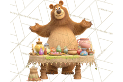 Cozy Cottage Girl Fairy Tale Storybook PNG Clipart Product Image 3