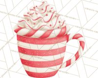 Christmas Hot Cocoa Mug Clipart PNG, Holiday Cup Art Product Image 4