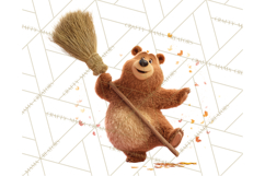 Cozy Cottage Girl Fairy Tale Storybook PNG Clipart Product Image 5