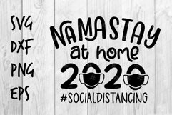 Namastay at home 2020 SVG design Product Image 1