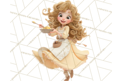 Cozy Cottage Girl Fairy Tale Storybook PNG Clipart Product Image 4
