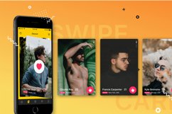 Gay Dating Mobile UI Kit Product Image 3