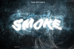 Smoke Text Effect Typography Design Product Image 1