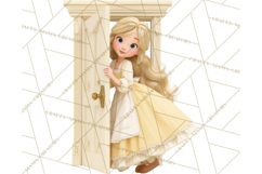Cozy Cottage Girl Fairy Tale Storybook PNG Clipart Product Image 4