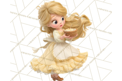 Cozy Cottage Girl Fairy Tale Storybook PNG Clipart Product Image 2