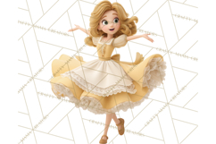 Cozy Cottage Girl Fairy Tale Storybook PNG Clipart Product Image 2