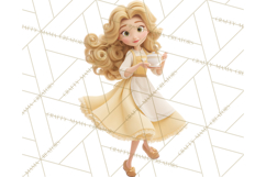 Cozy Cottage Girl Fairy Tale Storybook PNG Clipart Product Image 3