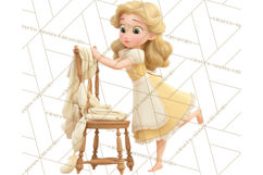 Cozy Cottage Girl Fairy Tale Storybook PNG Clipart Product Image 4