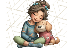 Matching Christmas Sweaters Clipart PNG, Pet Owners Clip Art Product Image 3