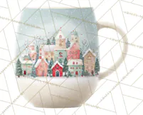 Christmas Hot Cocoa Mug Clipart PNG, Holiday Cup Art Product Image 2