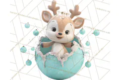 Christmas Ornament Clipart PNG Cute Holiday Illustrations Product Image 3