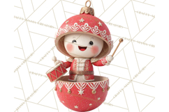 Christmas Ornament Clipart PNG Cute Holiday Illustrations Product Image 4