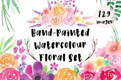 Hand-Painted Watercolour Floral Set Product Image 1