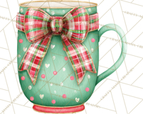 Christmas Hot Cocoa Mug Clipart PNG, Holiday Cup Art Product Image 5