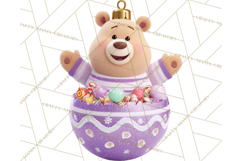 Christmas Ornament Clipart PNG Cute Holiday Illustrations Product Image 5