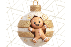 Christmas Ornament Clipart PNG Cute Holiday Illustrations Product Image 3