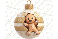 Christmas Ornament Clipart PNG Cute Holiday Illustrations Product Image 3