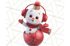Christmas Ornament Clipart PNG Cute Holiday Illustrations Product Image 4