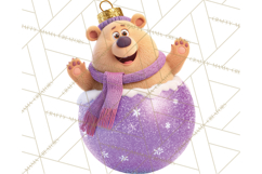 Christmas Ornament Clipart PNG Cute Holiday Illustrations Product Image 4