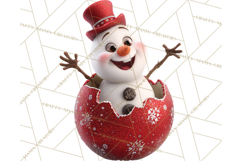 Christmas Ornament Clipart PNG Cute Holiday Illustrations Product Image 2