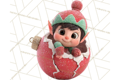 Christmas Ornament Clipart PNG Cute Holiday Illustrations Product Image 3