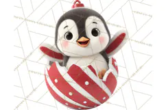 Christmas Ornament Clipart PNG Cute Holiday Illustrations Product Image 5