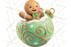 Christmas Ornament Clipart PNG Cute Holiday Illustrations Product Image 3