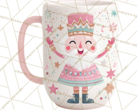 Christmas Hot Cocoa Mug Clipart PNG, Holiday Cup Art Product Image 4