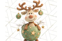 Christmas Ornament Clipart PNG Cute Holiday Illustrations Product Image 4