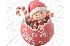 Christmas Ornament Clipart PNG Cute Holiday Illustrations Product Image 4