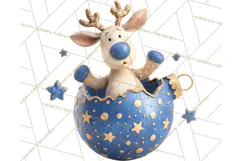 Christmas Ornament Clipart PNG Cute Holiday Illustrations Product Image 5