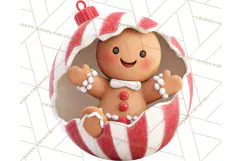 Christmas Ornament Clipart PNG Cute Holiday Illustrations Product Image 5