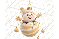 Christmas Ornament Clipart PNG Cute Holiday Illustrations Product Image 2