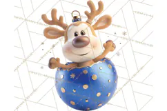 Christmas Ornament Clipart PNG Cute Holiday Illustrations Product Image 4