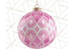 Retro Ornament Clipart PNG, Vintage Christmas Clip Art Product Image 2