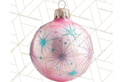 Retro Ornament Clipart PNG, Vintage Christmas Clip Art Product Image 3