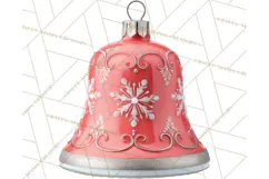 Retro Ornament Clipart PNG, Vintage Christmas Clip Art Product Image 2