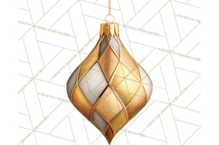 Retro Ornament Clipart PNG, Vintage Christmas Clip Art Product Image 2