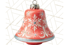 Retro Ornament Clipart PNG, Vintage Christmas Clip Art Product Image 3