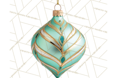 Retro Ornament Clipart PNG, Vintage Christmas Clip Art Product Image 4