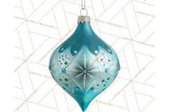 Retro Ornament Clipart PNG, Vintage Christmas Clip Art Product Image 2