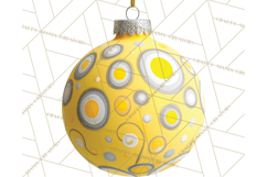 Retro Ornament Clipart PNG, Vintage Christmas Clip Art Product Image 3