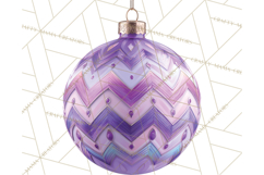 Retro Ornament Clipart PNG, Vintage Christmas Clip Art Product Image 4