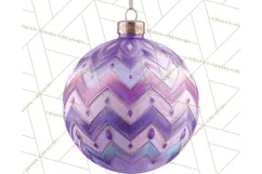 Retro Ornament Clipart PNG, Vintage Christmas Clip Art Product Image 4