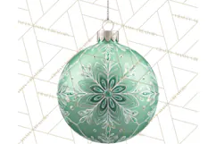 Retro Ornament Clipart PNG, Vintage Christmas Clip Art Product Image 2