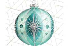 Retro Ornament Clipart PNG, Vintage Christmas Clip Art Product Image 5