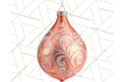 Retro Ornament Clipart PNG, Vintage Christmas Clip Art Product Image 2